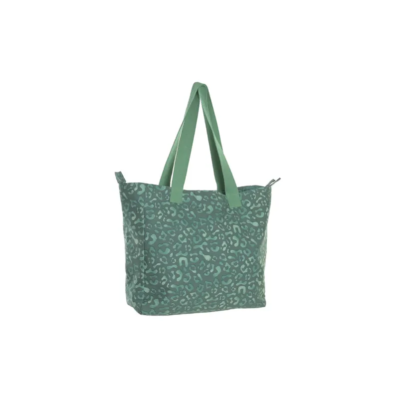 Sieviešu Rokassoma Home ESPRIT Brūns Zaļš Rozā 55 x 14 x 35 cm (3 gb.)
